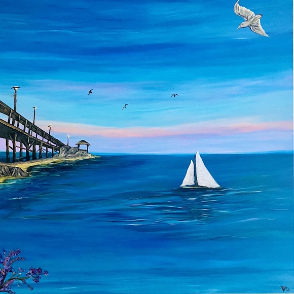 π¨π§π»βπ¨π Original Hand Made Painting 3x3'fts π - Picture 1 of 2